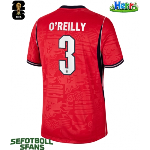 England Nico O'Reilly #3 Bortatröja VM 2026 Kortärmad